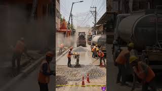 Satisfying Indian Road Repair | Full Construction Timelapse 🚧