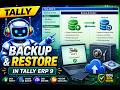 Backup & Restore in Tally ERP 9 | Data Safety Tutorial (Hindi)