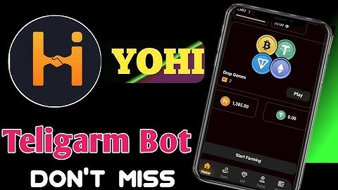Yohi Telegram Airdrop | Telegram Airdrop Verified Project | New Teligarm Bot | Yohi Bot Don