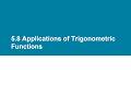 MAC1114 Trigonometry – Section 5.8: Applications of Trig (Solving Right Triangles) | Feb 12, 2026