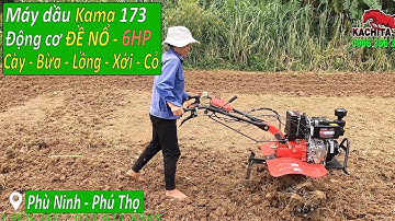Bàn giao máy xới đất 173 đề nổ làm xới và lên luống đất ướt tại Phú Thọ