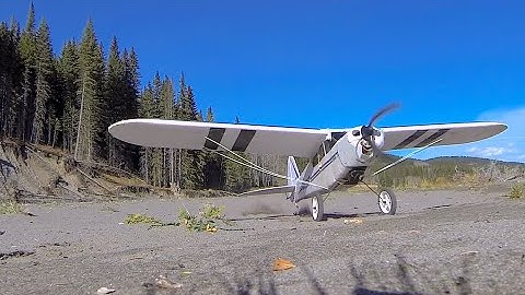 RC CWR Super Cub flying the valleys of K Country