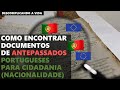 Como encontrar documentos de antepassados portugueses