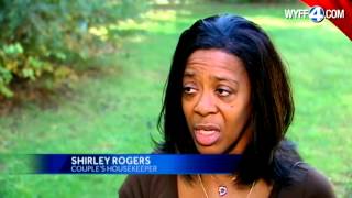 Housekeeper of murdered couple accused of stealing