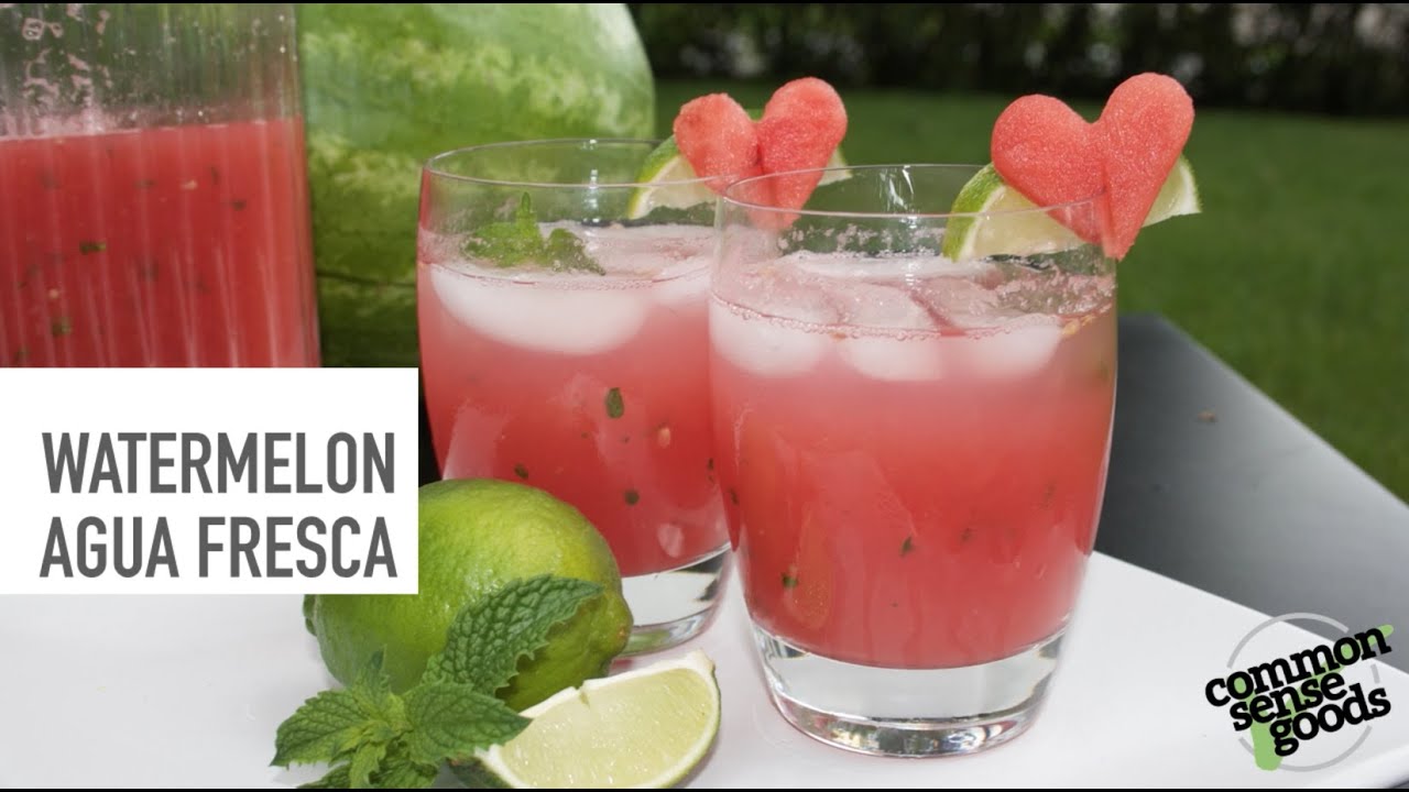 Watermelon Mint Agua Fresca Recipe YouTube watermelon-mint-agua-fresca-recipe-youtube