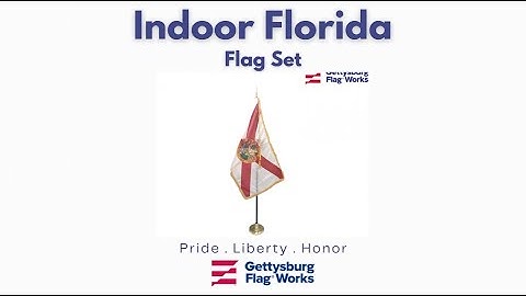 The Indoor Florida Flag Set | Gettysburg Flag Works