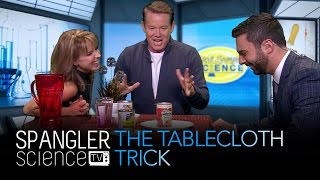 Celebrity Tablecloth Trick - Cool Science Experiment Net Worth