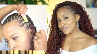 Pre-Looped Crochet Faux Locs Tutorial ft. Toyotress Hair