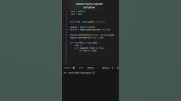 Convert text to speech in Python