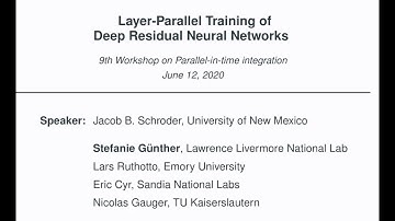 Layer-Parallel Training of Deep Residual Neural Networks