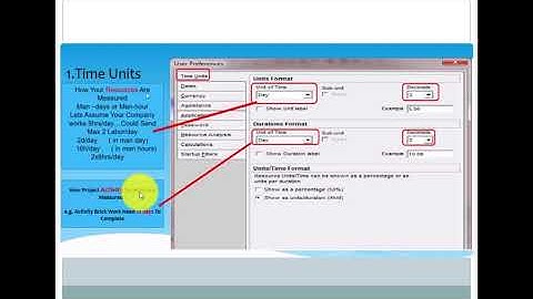 PART 6 - Setting From User Preferences in Primavera P6 Professional