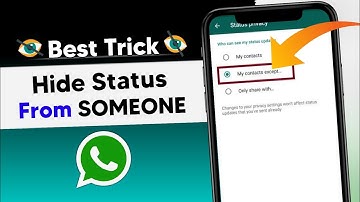 How To Hide Whatsapp Status From Some Contacts | Whatsapp Status Hide Kaise Kare | 2022🔥 |