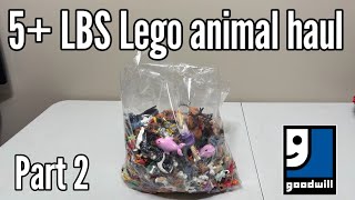 Sorting 5LBS of Lego Animals From Goodwill
