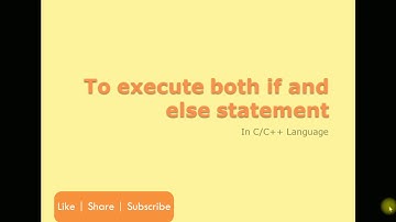 C/C++ puzzle | execute if and else block statement together