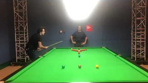 Ronnie O'Sullivan 147 attempt left handed ... snoo...