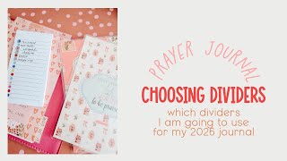 PRAYER JOURNAL // Choosing my 2026 Topic Dividers