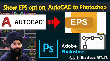 How to export from AutoCAD file to EPS file | AutoCAD to Photoshop | Add EPS export option