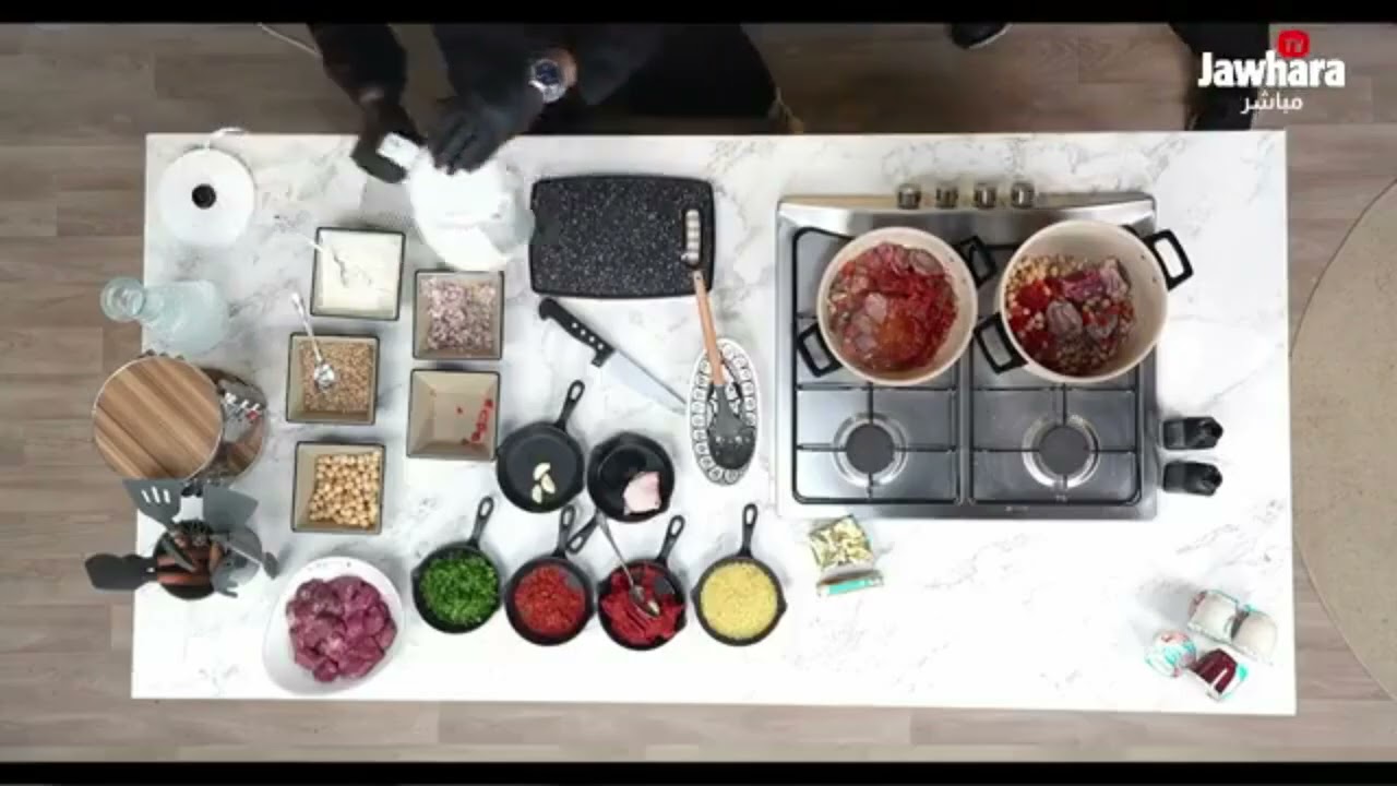 دبارة اليوم : حريرة مغربية  كمونية كبدة ولحم خبزة هواء