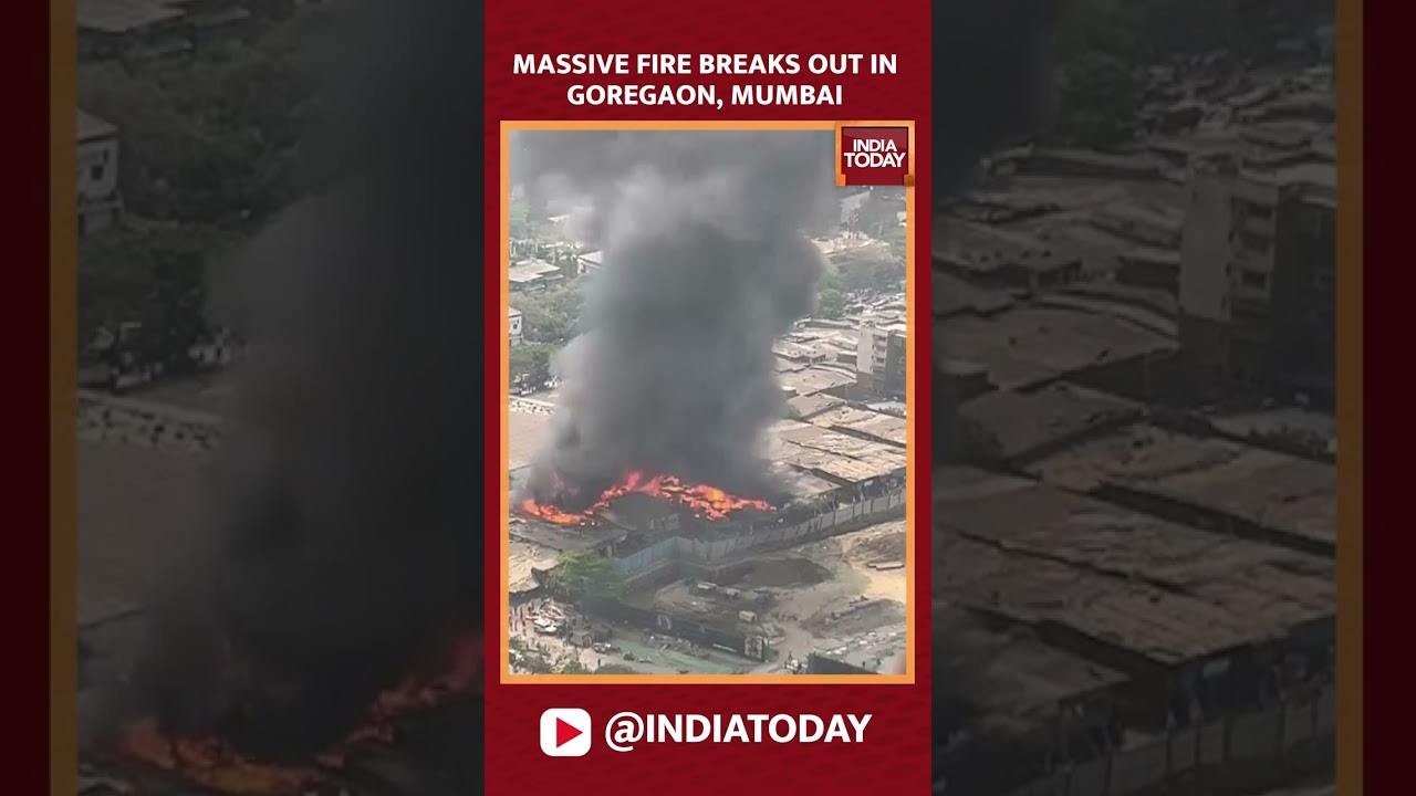 WATCH: Massive Fire Breaks Out In Goregaon, Mumbai #shorts