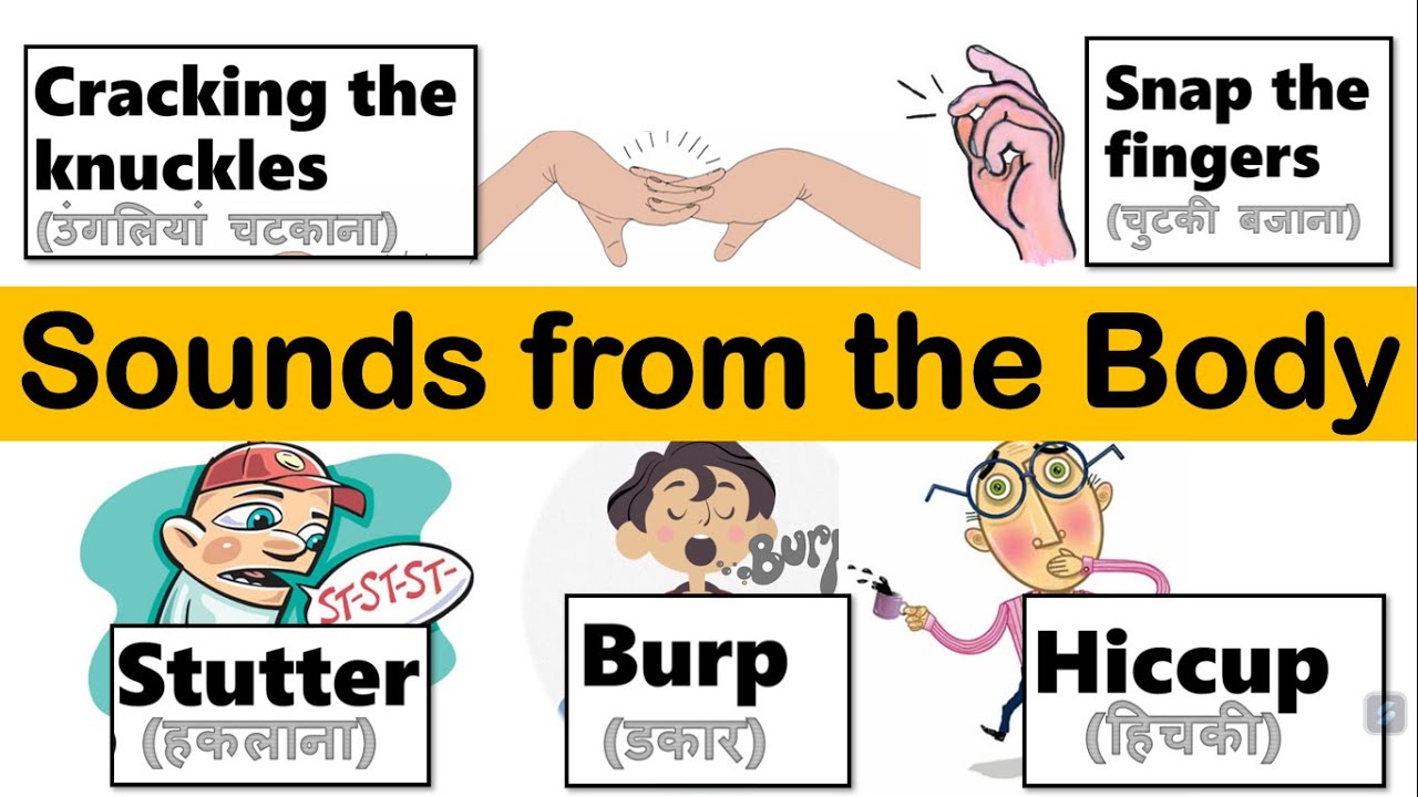 List of Human Sounds and Body Noises English Vocabulary YouTube