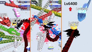 Snake Clash.io Map Control: 100.00% World Record Vs Boss Lv6,200+++