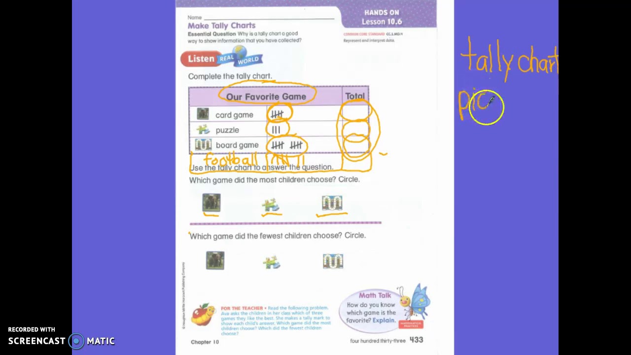 Tally Chart Lesson