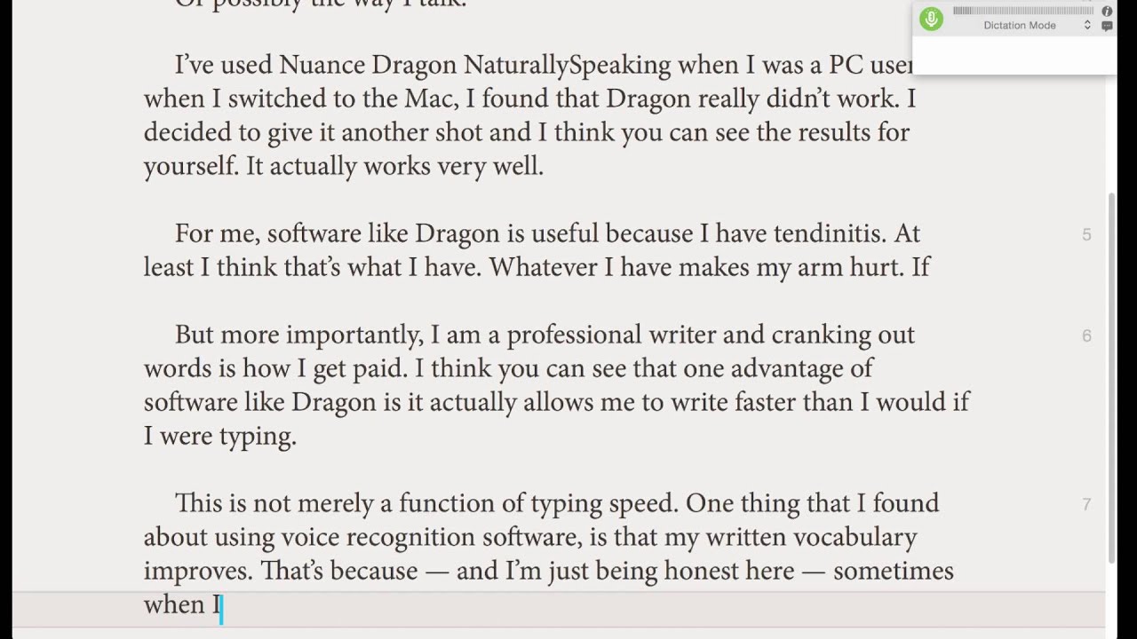 Will This Help You Write Faster? Better? Demo of Dragon for Mac