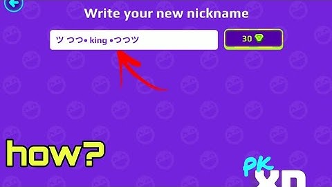 how to change your pk xd name into Japanese style name? [XD KING]