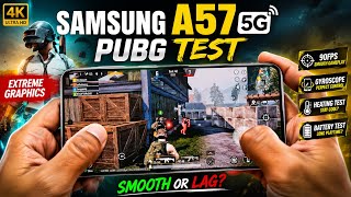 🔥 Samsung A57 5G PUBG Test | Graphics, Gyroscope & FPS Review 😱 | Full Gameplay!