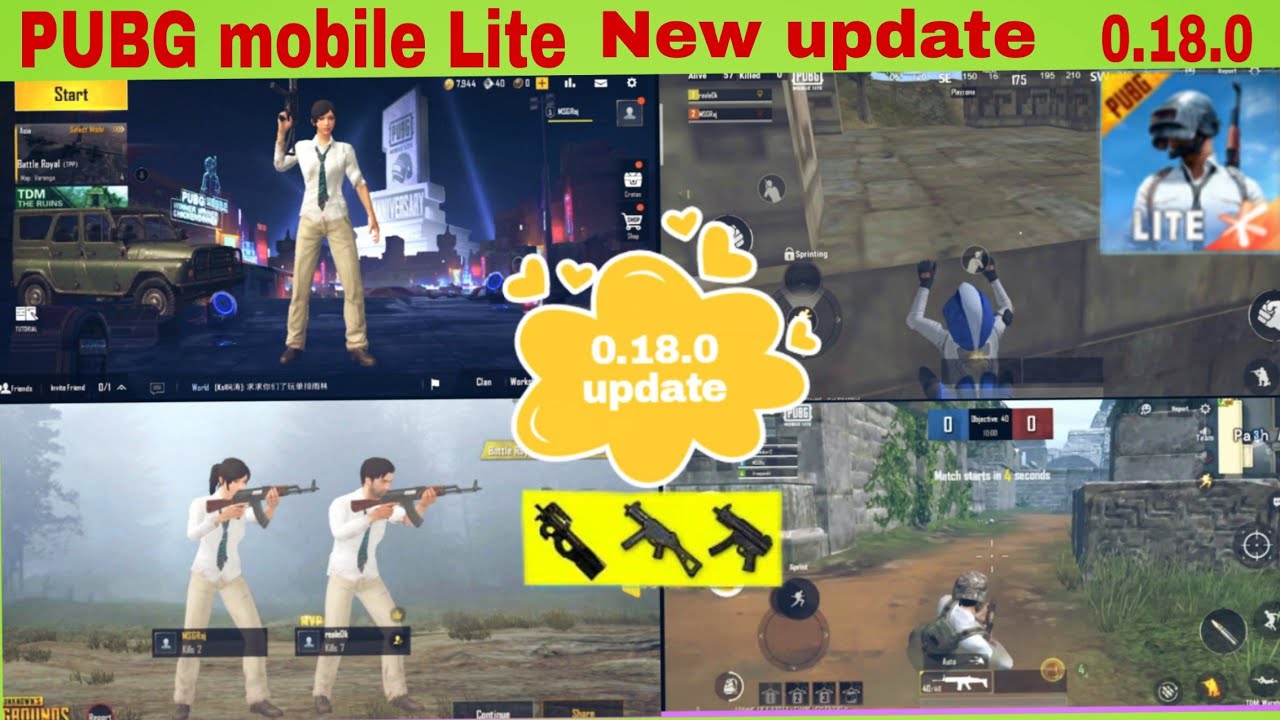 PUBG mobile Lite New update 0.18.0 - YouTube