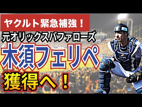 【補強】ヤクルト元オリックスの木須フェリペ選手の育成獲得を発表!【BC福島】