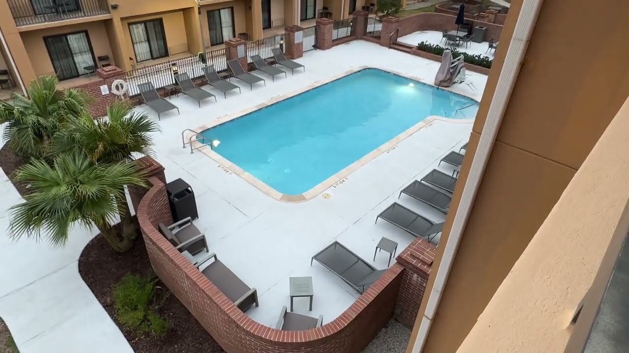 ⁴ᴷ Обзор отеля № 084 - Courtyard by Marriott Baton Rouge Acadian Centre/район LSU