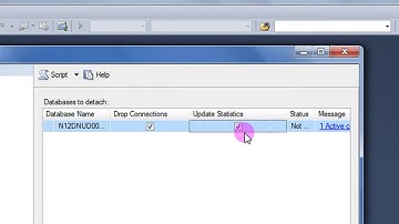 Script và De-attach Database trên SQL server 2012 Express