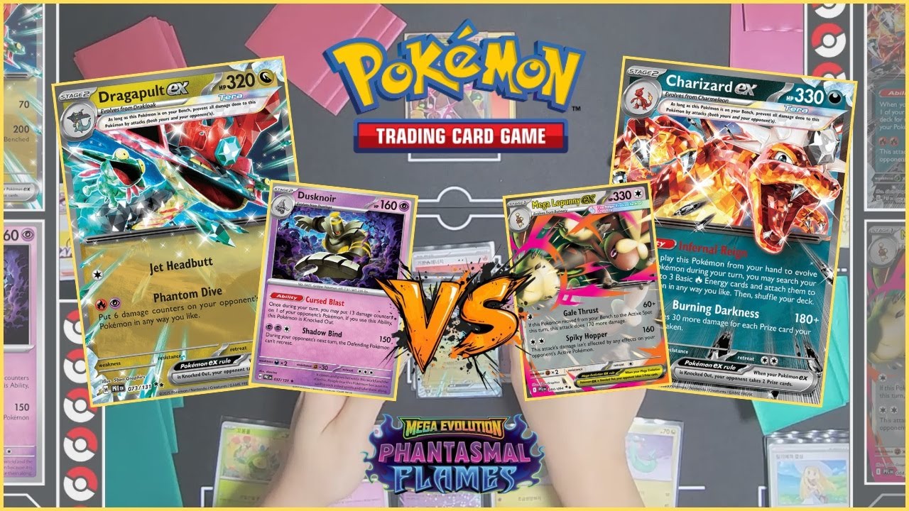 [PTCG] Dragapult/Dusknoir VS Charizard/Mega Lopunny _ BO1 (Phantasmal Flames)