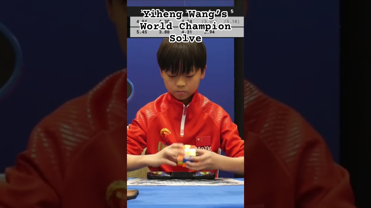 Yiheng Wang S World Champion Solve Rubikscube Fyp Speedcubing