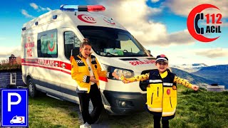 Kaan Gerçek Ambulansı İnceledi | Minik 112 Ambulans Merkezine Gitti | Ambulans Sireni 🚑🚒