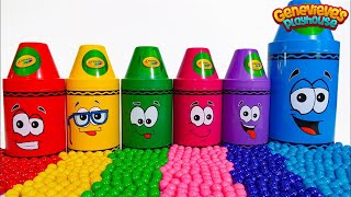 Best Toy Learning Video for Toddlers and Kids Learn Colors with Surprise Crayons! image
