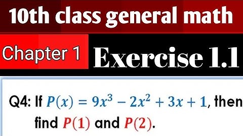 10th class general math chapter 1 Exercise 1.1 question 4 complete solve with professor Sufyan Ali 