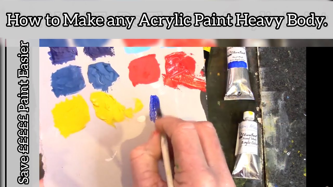 Make any Acrylic Paint heavy Body and eaiser to Use Acrylic painting  Techniques 