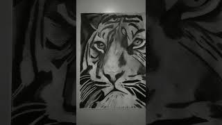 Realistic drawing of lion by Wizard Gaming #shorts #drawing #realisticdrawing