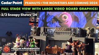 THE MONSTERS ARE COMING, CHARLIE BROWN! FULL STAGE Cedar Point HalloWeekends 2024 @amusement420