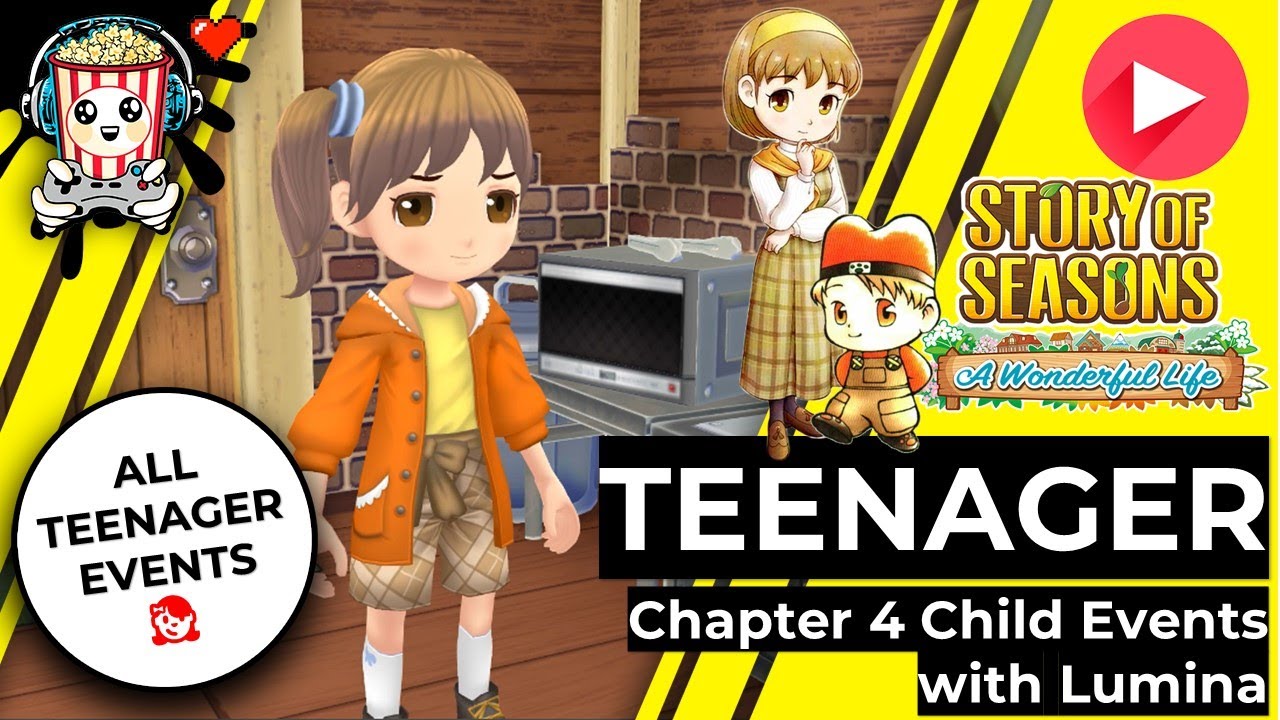 Story of Seasons - A Wonderful Life: All Teenager Events in