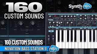 160 Custom Sounds Novation Bass Station Ii - Afx Station Sound Library
