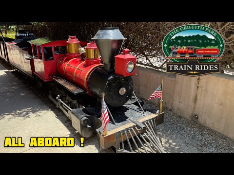 [NEW 4K 2021] Train Ride at Travel Town in Griffith Park. Full Ride Along POV