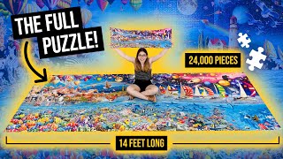PUTTING TOGETHER THE FULL PUZZLE (24,000 Piece Puzzle - Part 6 of 6)