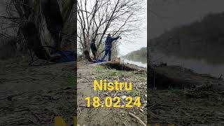 Nistru 18.02.24 #Рыбалка #Ловля #Сом #Донки #Сазан  #Сибирский #Лучшая #Moldova #Chișinău #Молдова