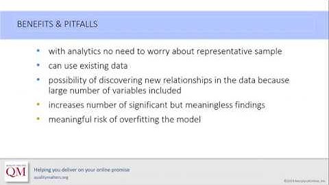 Using Learning Analytics: The Benefits and Pitfalls