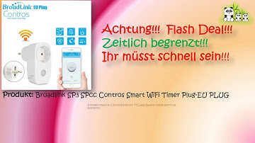 WOW!!!Top Angebot!!!  Broadlink SP3 SPcc Contros Smart WiFi Timer Plug für nur 15,14 €