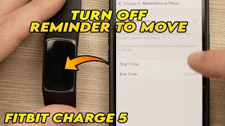 Fitbit Charge 5 : How to Turn Off and Disable the Reminder to Move Notification screenshot 4