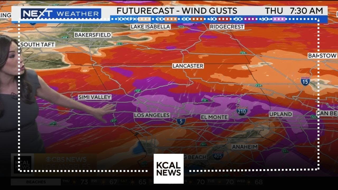High wind warnings in effect for SoCal - YouTube
